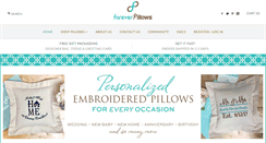 Desktop Screenshot of foreverpillows.com